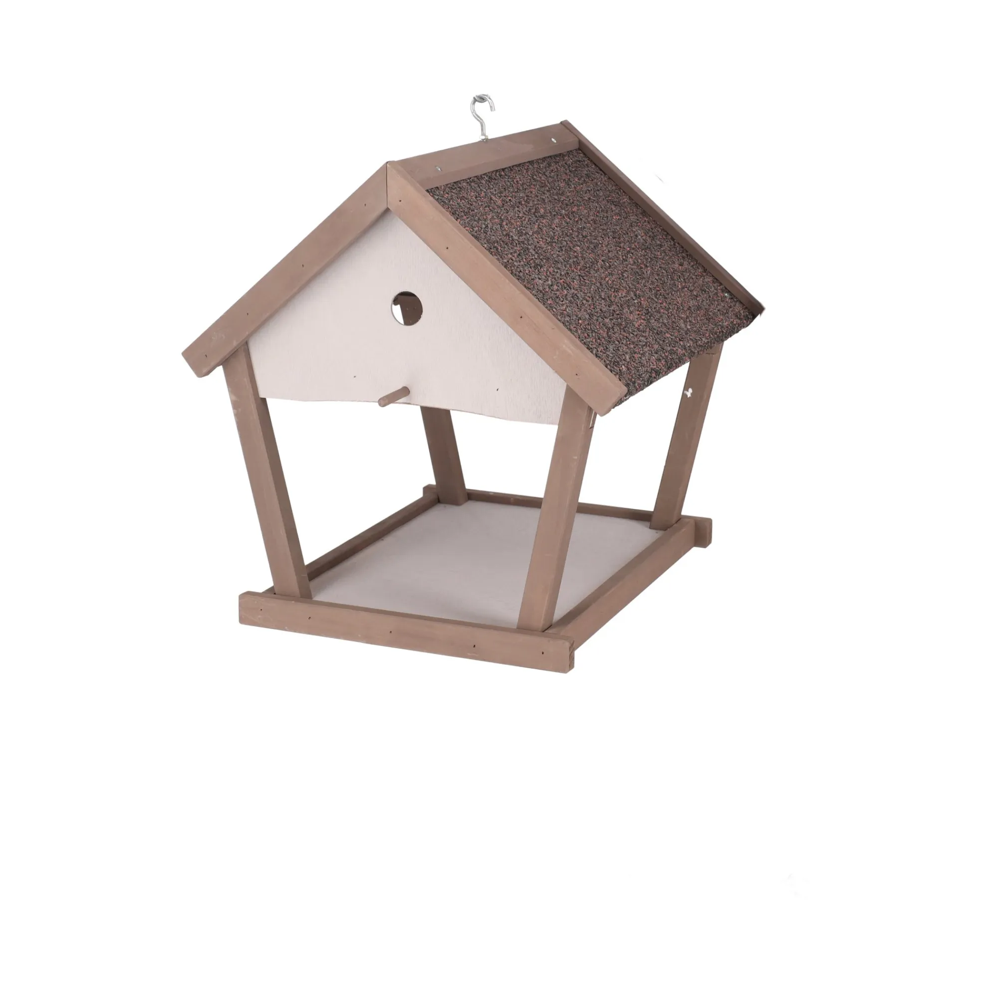 Van Cranenbroek Vogelhuisjes>Voederhuis hang 42cm BF03 taupe