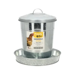 Friendly Pet Tuinvogels>Voedersilo metaal 4 kg