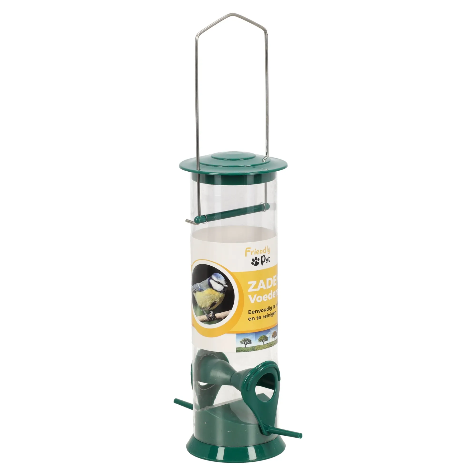 Friendly Pet Tuinvogels>Voedersilo zaad kunststof 20cm