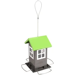 Flamingo Tuinvogels>Voedersilo zaad Rayan grijs 12 x 12 x 19 cm