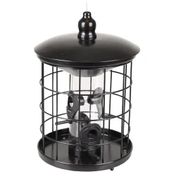 Flamingo Tuinvogels>Voedersilo zaad Thyra zwart 20 x 20 x 29 cm