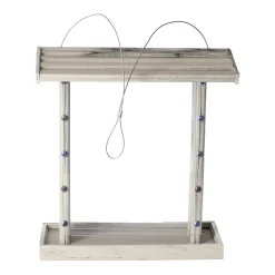 Flamingo Tuinvogels>Voedersilo zaden Jony wit/grijs 26x13,5x28,7cm