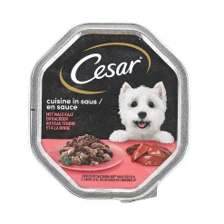 Cesar Hondenvoer>Voer hond kalf met kalkoen 150g cuisine