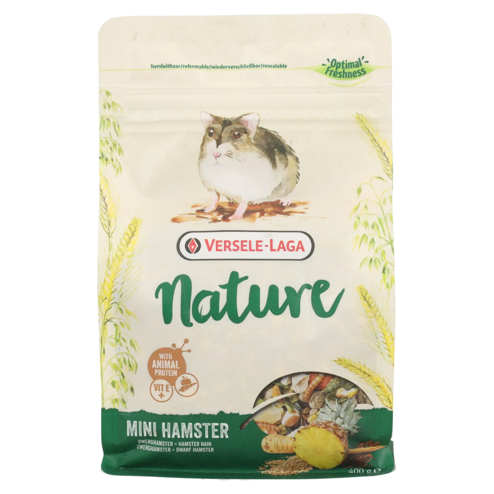 Versele Laga Knaagdiervoer>Voer knaagdier mini hamster 400g Nature