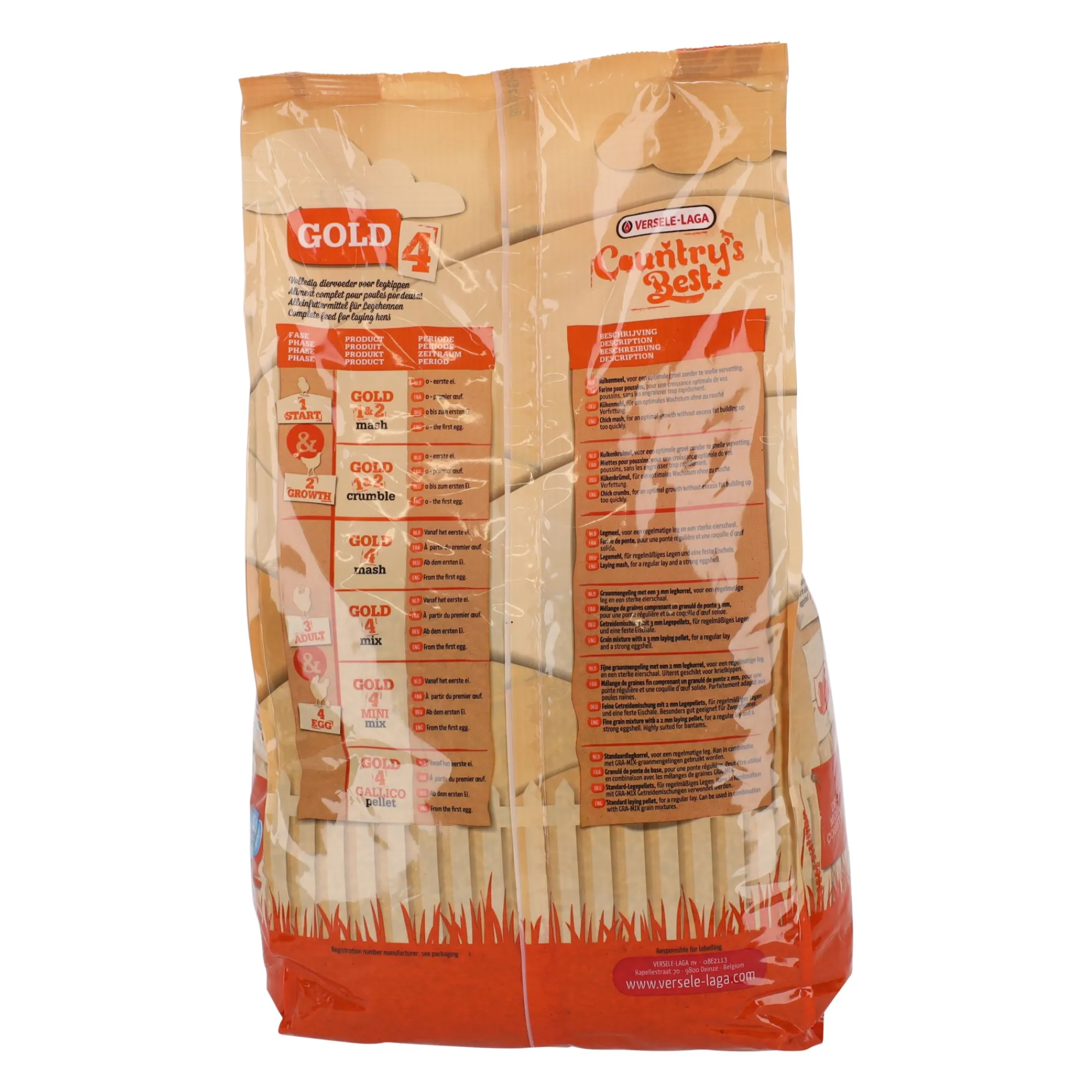 Versele Laga Vogelvoer>Voer pluimvee legkorrel 5 kg Country Best