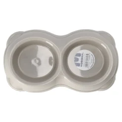 Moderna Drink- En Voerbak Hond>Voerbak hond dubbel smarty 2 grijs