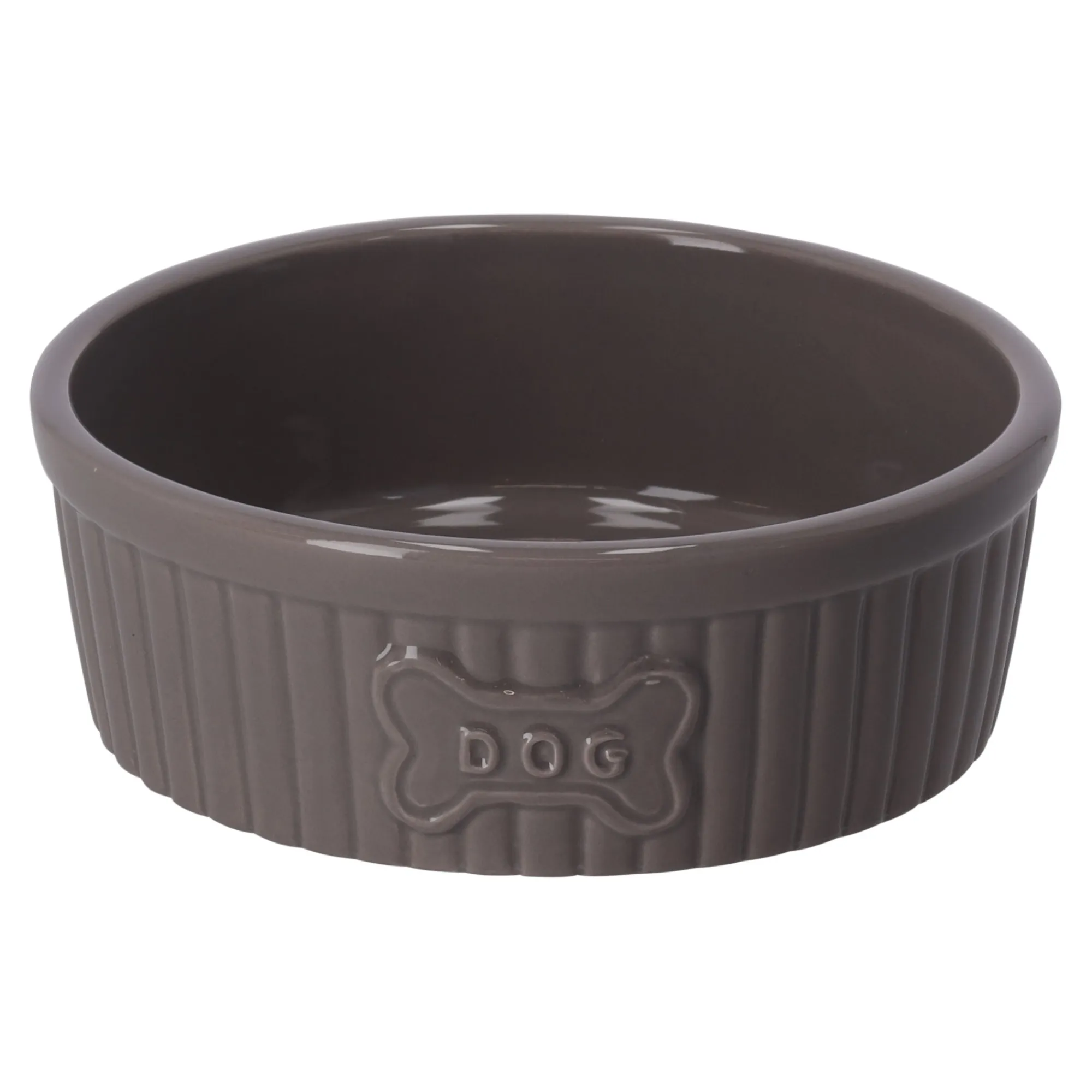 Friendly Pet Drink- En Voerbak Hond>Voerbak hond kera 15cm 640ml taupe