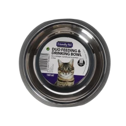 Friendly Pet Voerbak Kat>Voerbak kat ribbel zwart 160ml