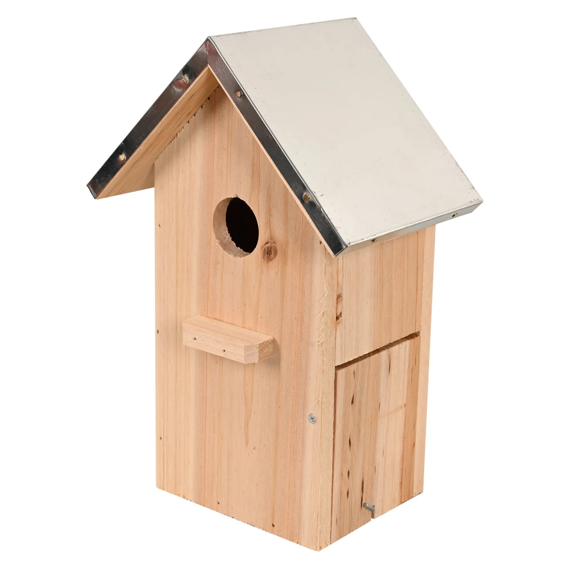 Friendly Pet Vogelhuisjes>Vogelhuis + zink 18x12x27cm natuur
