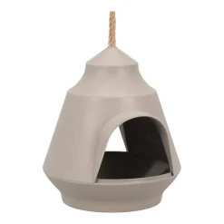 Gusta Vogelhuisjes>Vogelvoederhuis 18 cm taupe