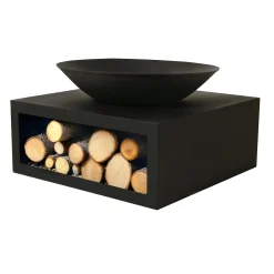 Van Cranenbroek Vuur- & Terrasverwarming>Vuurschaal met basis Hamari 49cm zwart