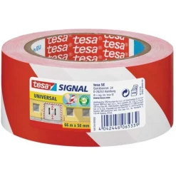 Tesa Bouw>Waarsschuwingstape rood 50mmx66M