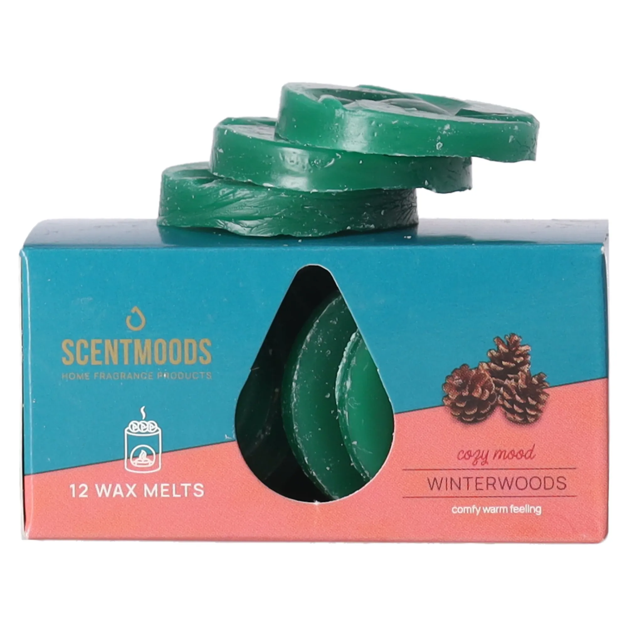 Scentmoods Kaarsen>Waxmelts winterwoods 12 stuks