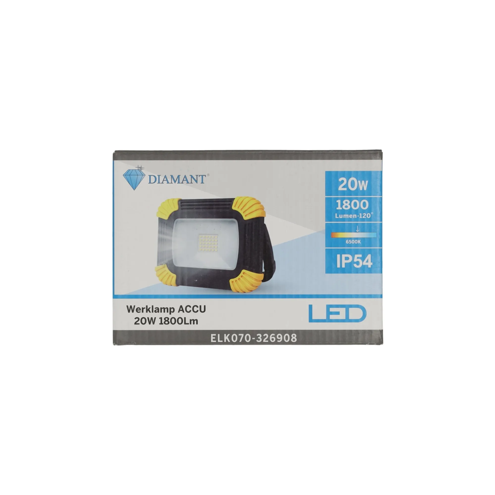 Diamant Bouwlampen>Werklamp Accu 20W 1800Lm