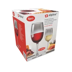 Alpina Koken & Tafelen>Wijnglas smoke 465ml 4st