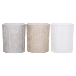 Boltze home Tuindecoratie>Windlicht Graser 8 cm 3 assorti