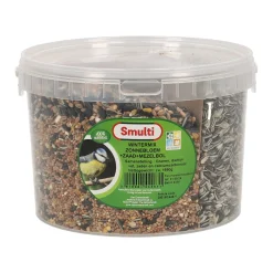 Smulti Vogelvoer>Wintermix zonnebloem met zaad, mezenbol