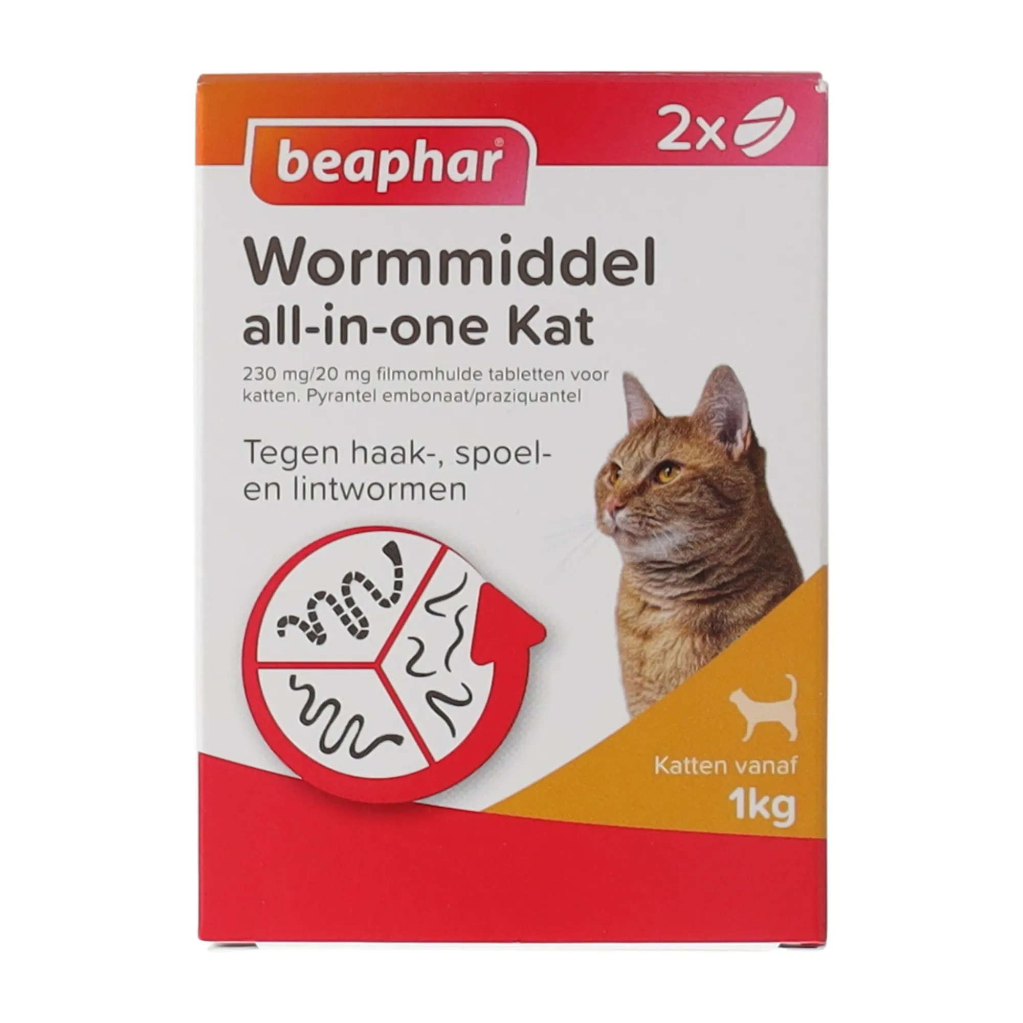 Beaphar Kattenverzorging>Wormmiddel all-in-one kat