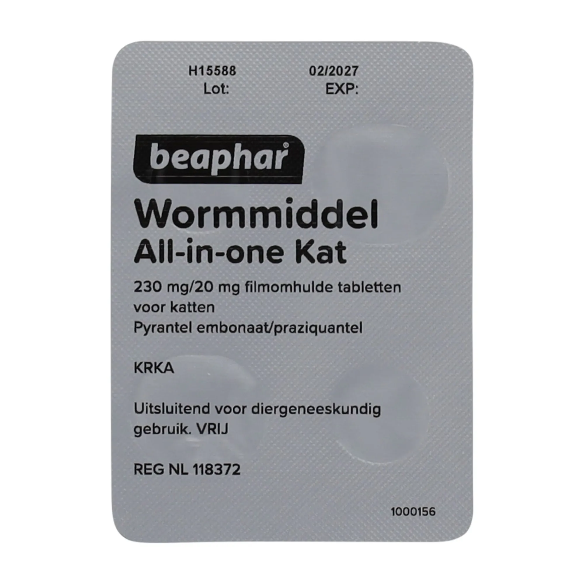 Beaphar Kattenverzorging>Wormmiddel all-in-one kat