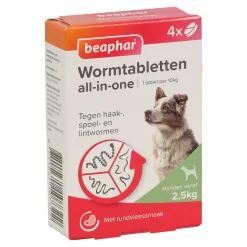 Beaphar Hondenverzorging>Wormmiddel all-in-one 40kg