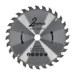 2-Force Toebehoren Elektrisch Gereedschap>Zaagblad Ø315 mm 30as 28T