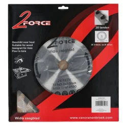 2-Force Toebehoren Elektrisch Gereedschap>Zaagblad Ø315 mm 30as 28T