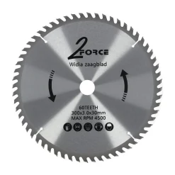 2-Force Toebehoren Elektrisch Gereedschap>Zaagblad Ø300 mm 30as 60T