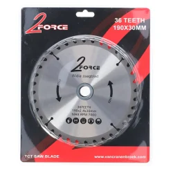 2-Force Toebehoren Elektrisch Gereedschap>Zaagblad Ø190 mm 30as 36T