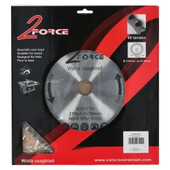 2-Force Toebehoren Elektrisch Gereedschap>Zaagblad Ø270 mm 30as 60T
