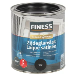 Finess Lakken>Zijdeglans zwart 1428 750ml