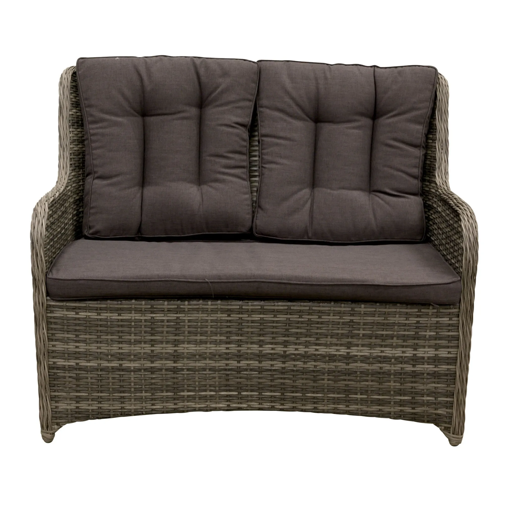 Bois le Duc Tuinbanken>2-zits bank Ricci willow grey met kussen