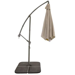 Bois le Duc Parasol>Zweefparasol Segni grijs/zand 3 meter